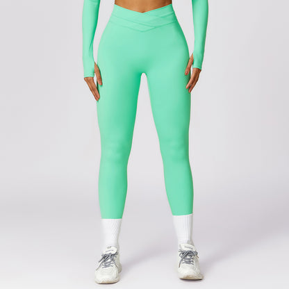 Bubblelicious Sculpted Cross Over Waist Leggings